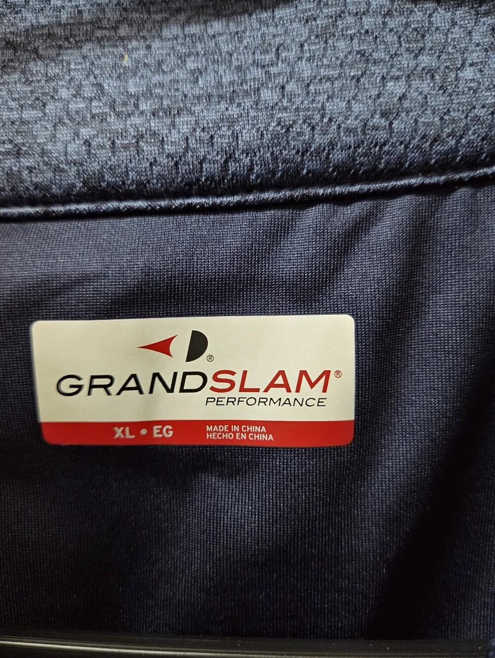 Grand Slam Men's Heathered Navy Full-Zip Vest